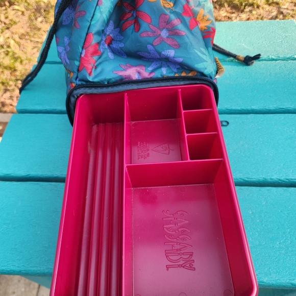 Vintage Sassaby Floral Drawstring Cosmetics Bag - Picture 8 of 9